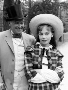 leslie Caron and Maurice Chevalier in Gigi